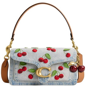 Coach Tabby Shoulder Bag 26 With Cherry Embroidery